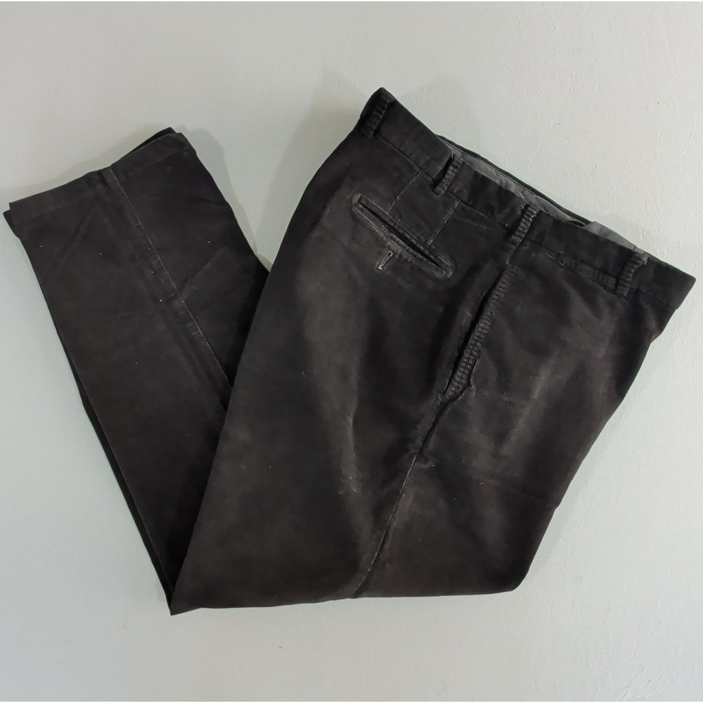 Peter Millar Corduroy Pants Mens 38 Pima Cotton Stretch Black Trousers RN100308